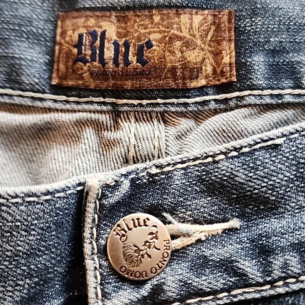 Blue Pronto Uomo Jeans Men size 40x34 - Picture 2 of 4